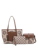 Load image into Gallery viewer, Women's 3 in 1  Monogram Tote Bag + Sling Bag + Pouch - NEX 1328