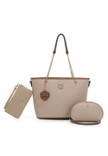 Load image into Gallery viewer, Women's 3 In 1 Quilted Bag + Pouch + Long Purse - HHP 3876