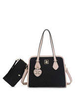 Load image into Gallery viewer, Women's 2-in-1  Quilted Top Handle Sling Bag With Long Purse - HHN 3979