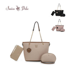 Load image into Gallery viewer, Women's 3 In 1 Quilted Bag + Pouch + Long Purse - HHP 3876