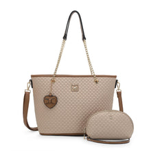 Load image into Gallery viewer, Women's 3 In 1 Quilted Bag + Pouch + Long Purse - HHP 3876