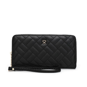 Scarlett Women's Quilted Long Wallet / Purse - SM 010