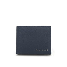 Load image into Gallery viewer, Men&#39;s Genuine Leather RFID Blocking Fortune Blue Wallet - PW 277