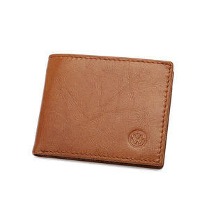 Men's Genuine Leather RFID Bi-Fold Wallet - VWW 126