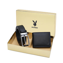 Load image into Gallery viewer, Men&#39;s Gift Set - Genuine Leather RFID Wallet + 35mm Pin Belt - PGS 442