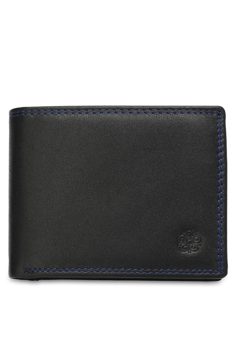 Men's Genuine Leather RFID Blocking Bi Fold Wallet - NW 009