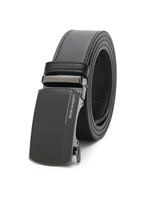 Men's 40mm Automatic Buckle Genuine Leather Belt - VWB 657