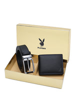 Load image into Gallery viewer, Men&#39;s Gift Set - Genuine Leather RFID Wallet + 35mm Pin Belt - PGS 442