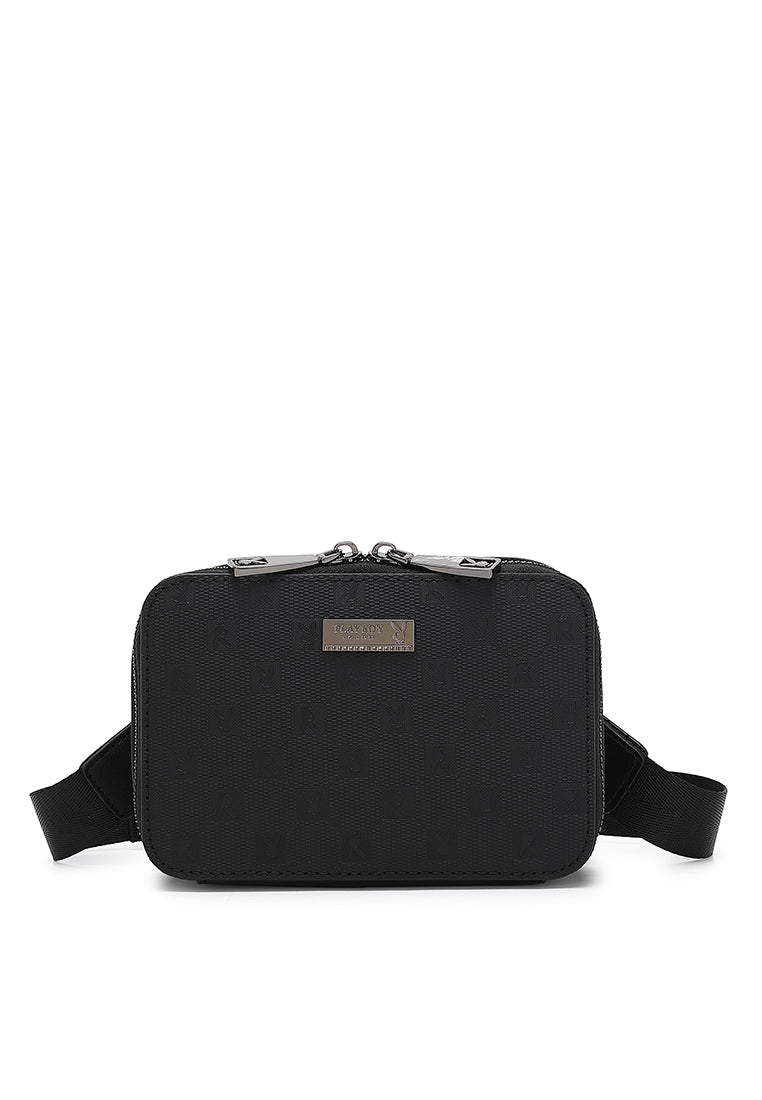 Men's Black Chest Bag / Sling Bag / Crossbody Bag - PMG 7851