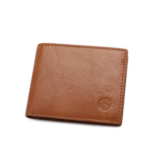 Men's Genuine Leather RFID Bi-Fold Wallet - VWW 126