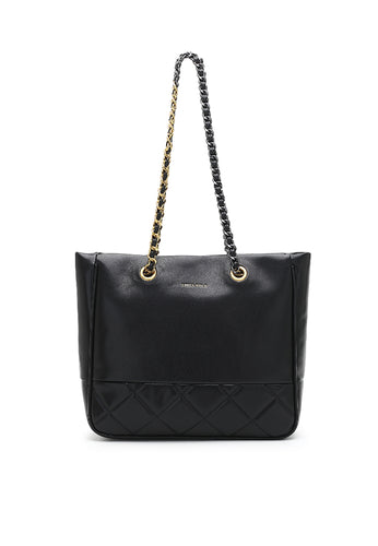 Women's Chain Tote Bag / Shoulder Bag - Black