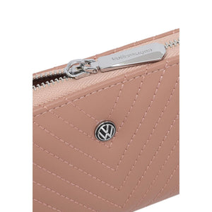 Women's RFID Zipper Long Wallet / Purse With Detachable Wrist Strap And Coin Compartment - KP 008