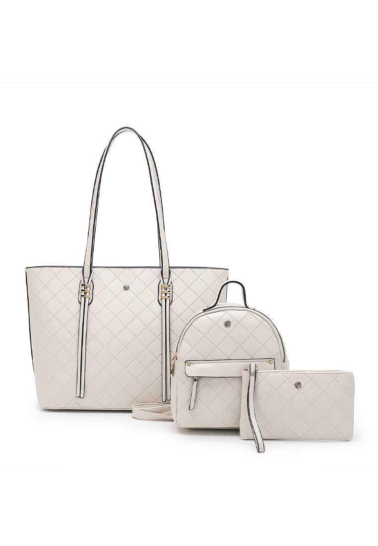 3 in 1 Tote Bag & Top Handle Bag & Pouch - NEJ 1768