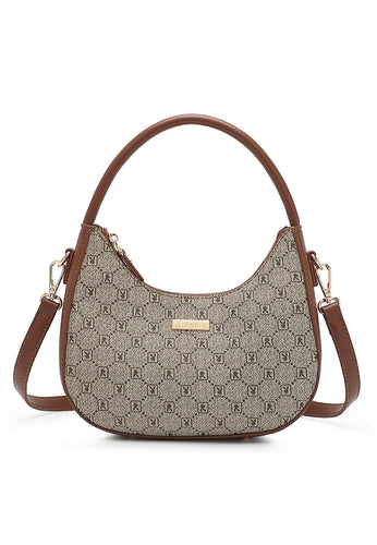 Women's Top Handle Bag / Sling Bag / Crossbody Bag - Brown