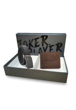 Load image into Gallery viewer, Gift Set - Leather RFID Wallet + 35mm Automatic Buckle Belt - JGS 101-2