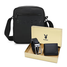 Load image into Gallery viewer, Men&#39;s Gift Set - Genuine Leather RFID Wallet + 35mm Pin Belt - PGS 442