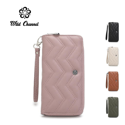 Women's Quilted Long Purse / Wallet - NP 043