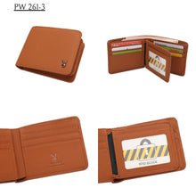 Load image into Gallery viewer, Men&#39;s Genuine Leather RFID Blocking Bi Fold Long / Short Wallet - PW 261