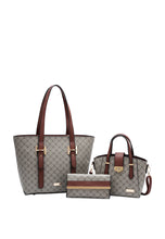 Load image into Gallery viewer, Women&#39;s 3 in 1 Bag - Tote Bag &amp; Top Handle Bag &amp; Wallet - BPZ 9482