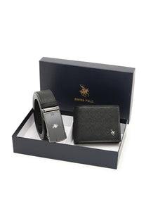 Men's Gift Set - RFID Bifold Wallet + Automatic Belt - SGS 561