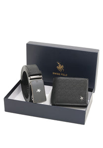 Men's Gift Set - RFID Bifold Wallet + Automatic Belt - SGS 561