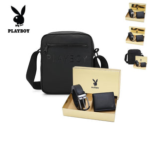 Gift Set - Genuine Leather RFID Wallet + 35mm Pin Belt - PGS 443