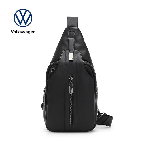 Men's Leather Chest Bag / Sling Bag / Crossbody Bag - VVU 10014