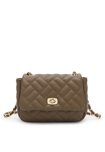 Women's Chain Quilted Sling Bag / Crossbody Bag - HHC 9374