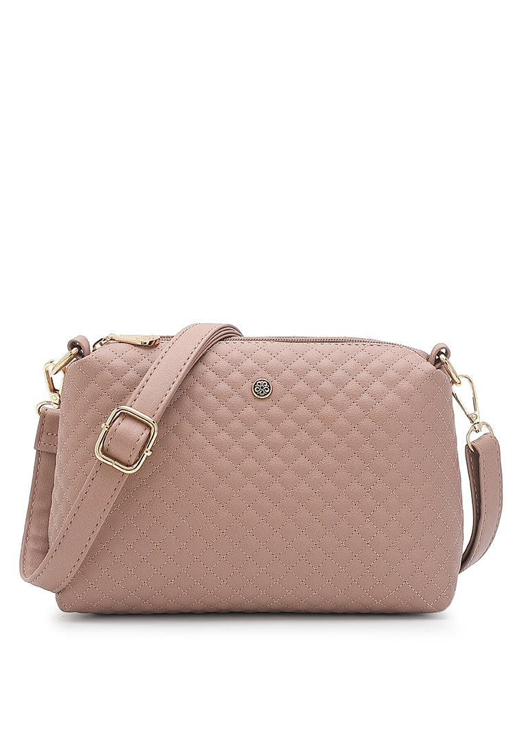 Women's Quilted Shoulder Sling Bag / Crossbody Bag - NDE 666
