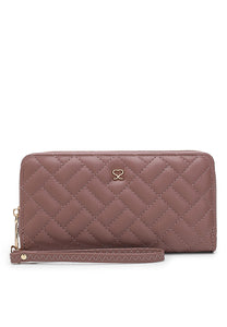 Scarlett Women's Quilted Long Wallet / Purse - SM 010