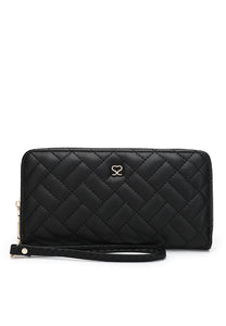 Scarlett Women's Quilted Long Wallet / Purse - SM 010