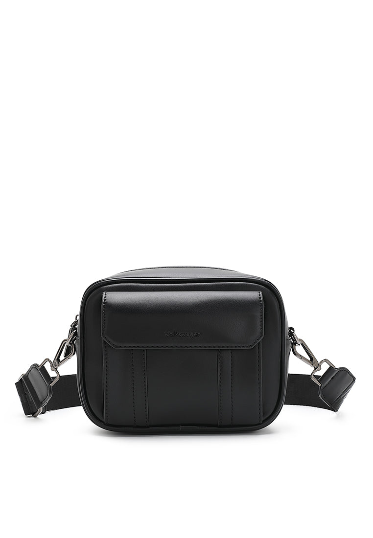 Men's  Leather Chest Bag / Crossbody Bag / Shoulder Sling Bag -VUQ 7952