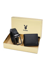 Load image into Gallery viewer, Men&#39;s Gift Set - Genuine Leather RFID Wallet + 35mm Pin Belt - PGS 442