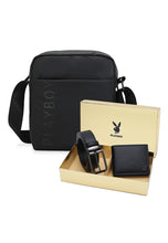 Load image into Gallery viewer, Men&#39;s Gift Set - Genuine Leather RFID Wallet + 35mm Pin Belt - PGS 442