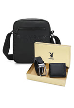 Load image into Gallery viewer, Men&#39;s Gift Set - Genuine Leather RFID Wallet + 35mm Pin Belt - PGS 442