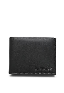 Men's Genuine Leather RFID Blocking Fortune Black Wallet - PW 279