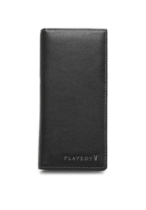 Men's Genuine Leather RFID Blocking Fortune Black Wallet - PW 279