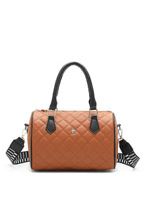 Women's Quilted Top Handle Sling Bag - HJX 128