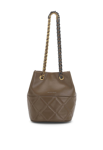 Chain Handbag - Brown