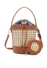 Load image into Gallery viewer, Women&#39;s Top Handle Bucket Bag / Sling Bag / Crossbody Bag - SCF 55510