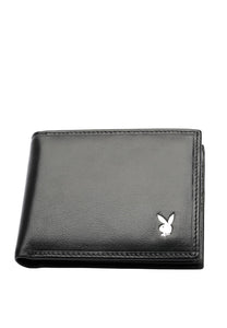 Men's RFID Blocking Bi Fold Black Wallet - PW 230