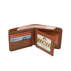 Men's Genuine Leather RFID Bi-Fold Wallet - VWW 126