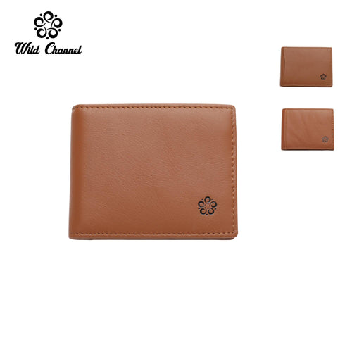 Men's Genuine Leather RFID Blocking Money Clip Wallet - NW 013