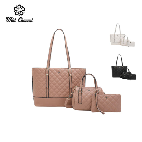 3 in 1 Tote Bag & Top Handle Bag & Pouch -NEL 9792
