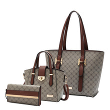 Load image into Gallery viewer, Women&#39;s 3 in 1 Bag - Tote Bag &amp; Top Handle Bag &amp; Wallet - BPZ 9482