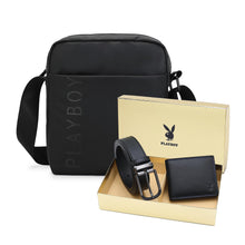 Load image into Gallery viewer, Gift Set - Genuine Leather RFID Wallet + 35mm Pin Belt - PGS 443