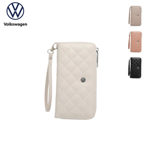 Women's RFID Zipper Long Wallet / Purse With Detachable Wrist Strap And Coin Compartment - KP 007