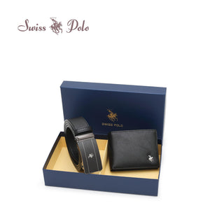 Men's Gift Set - Genuine Leather Bifold Wallet + 35MM Automatic Belt - SGS 568-3