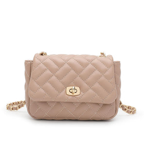 Women's Chain Quilted Sling Bag / Crossbody Bag - HHC 9374