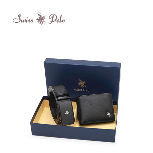 Men's Gift Set - Genuine Leather Bifold Wallet + 35MM Automatic Belt - SGS 568-5